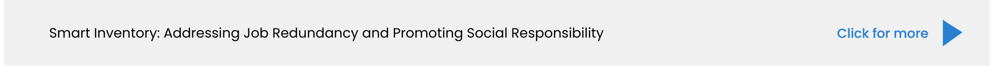 Smart Inventory: Addressing Job Redundancy and Promoting Social Responsibility