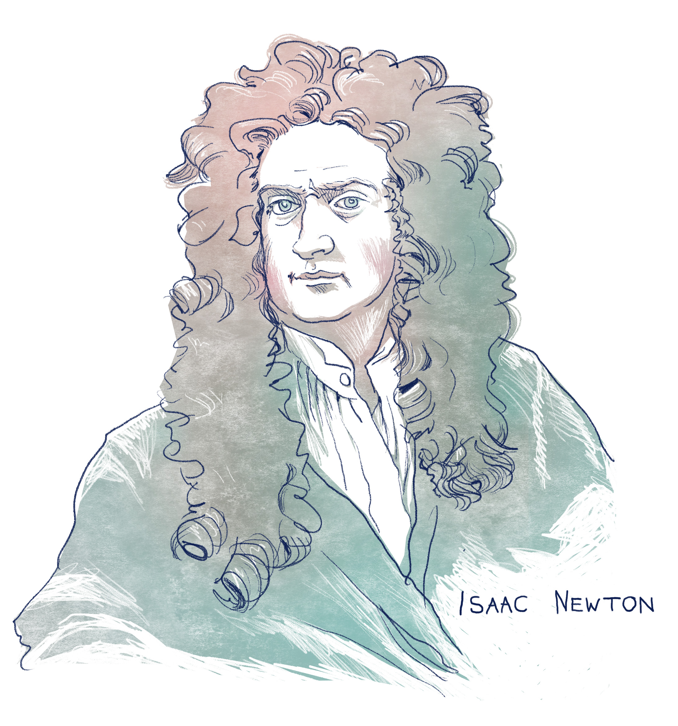 Porträt von Isaac Newton