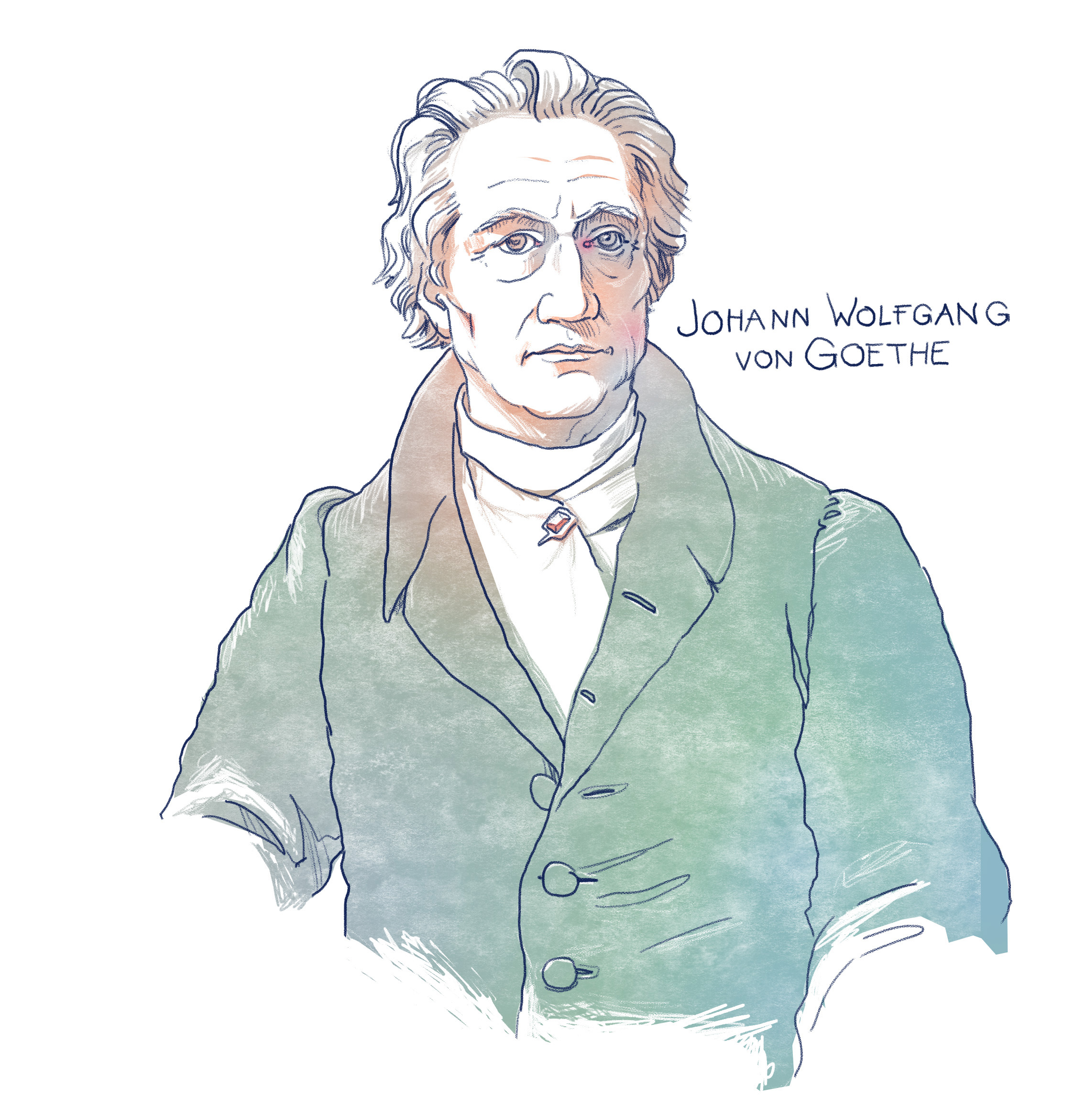Porträt von Johann Wolfgang von Goethe