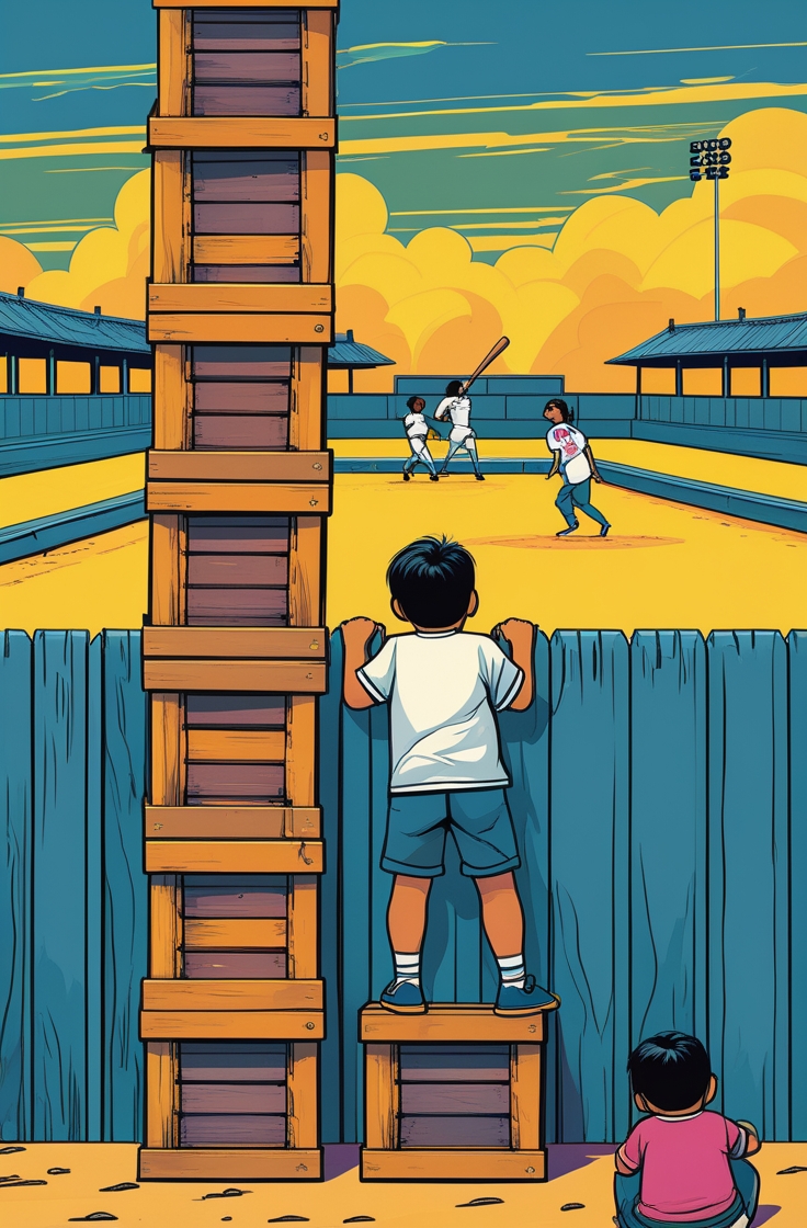 Ein &uuml;bertrieben hoher Kistenturm ganz links, ein kleiner in der Mitte und gar keine rechts. Komplett ungleiche Verteilung