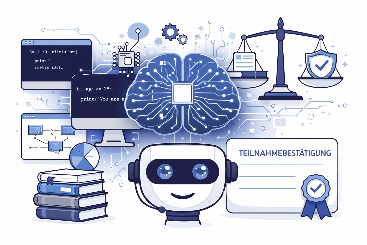 Das Kursbild zum Lernangebot: AI Proficiency in Higher Ed Institutions