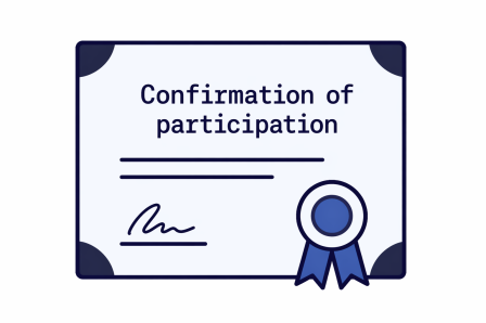 Confirmation of participation 