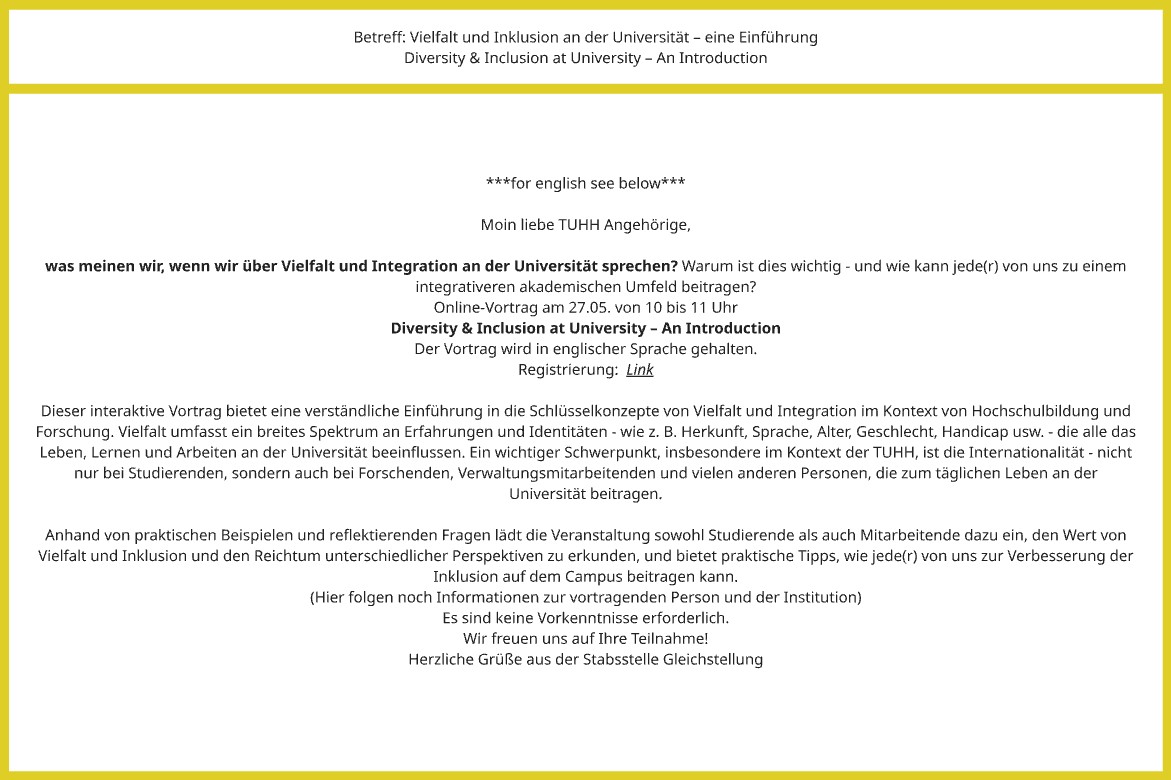 Die Inhalte der Kontrollmail - Zahlen, Daten, Fakten