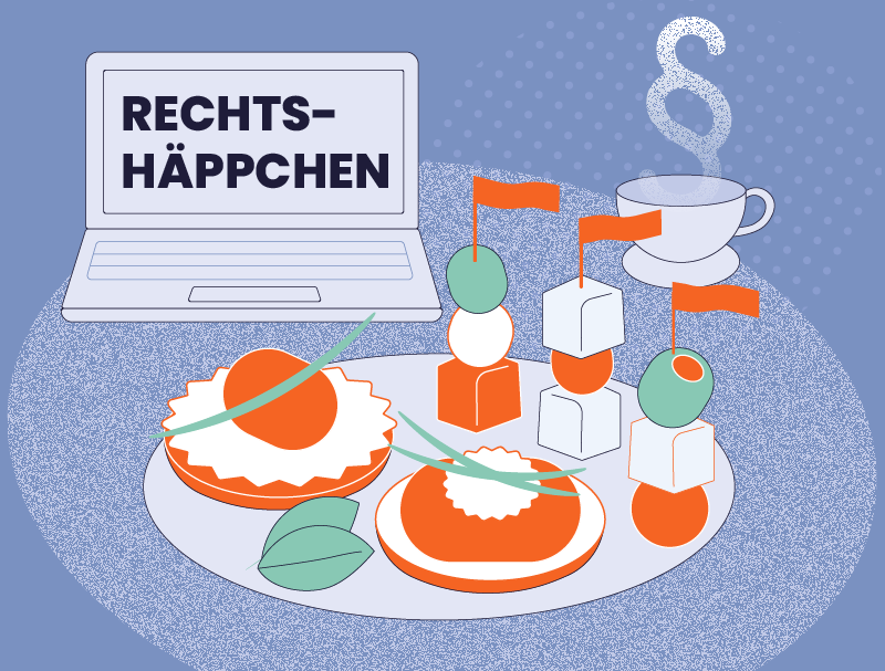 Das Kursbild zum Lernangebot: Rechtshäppchen. Aktuelle Rechtsinfos aus der Medien-, Digital- und KI-Welt