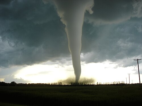 Bild eines Tornados aus einer Superzelle